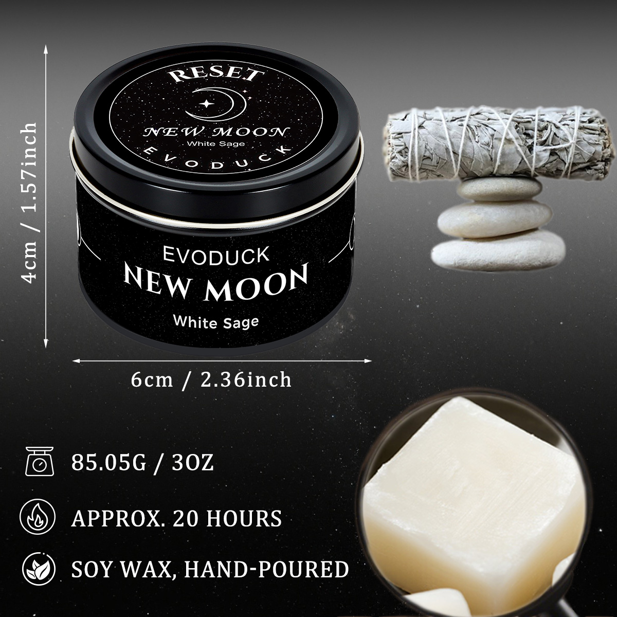 1 adet Yeni Ay Kokulu Mumlar K - Scented Candle Luxury incelemesi ve fiyatı