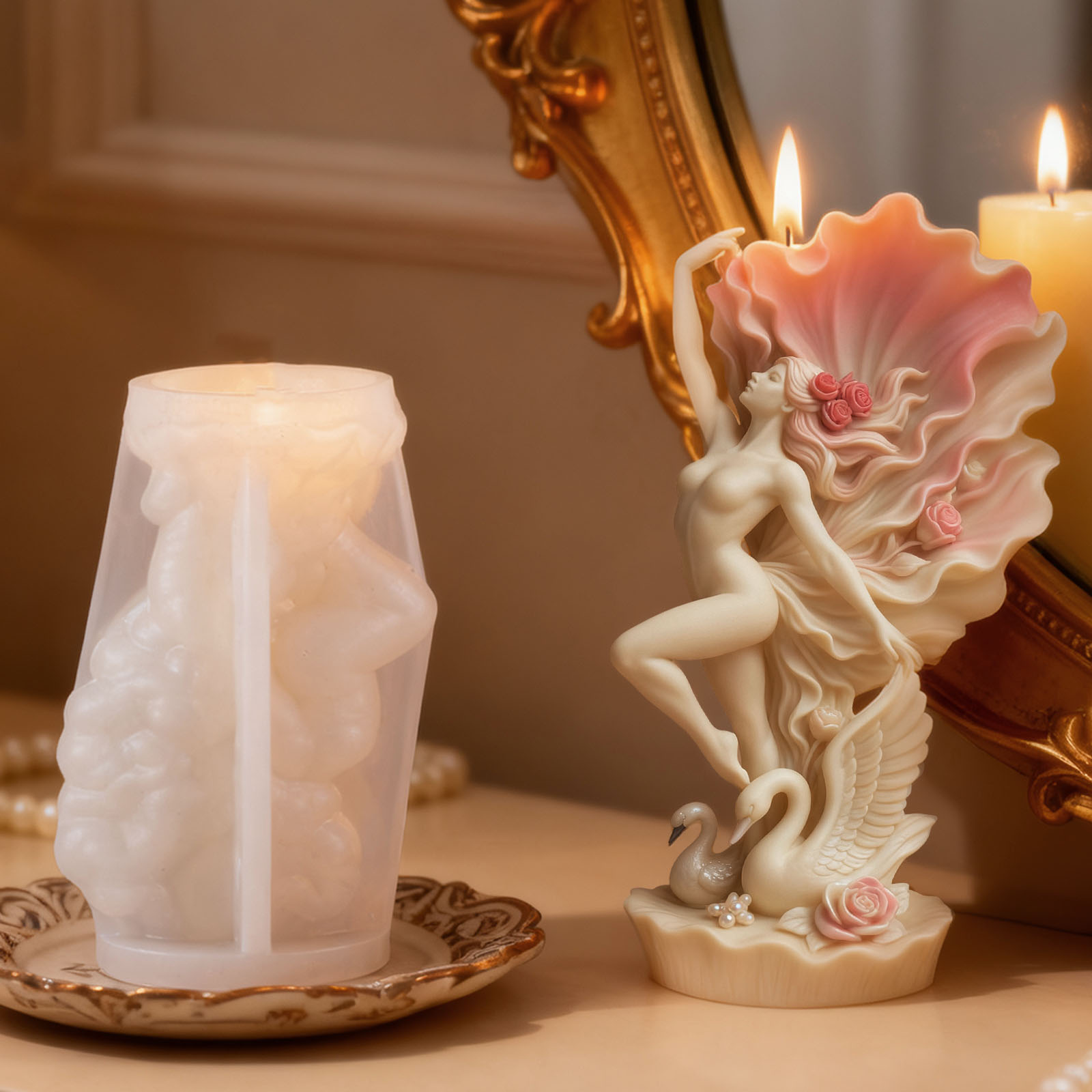 Zarif Kuğu Dansçısı Mum Kalıbı - Scented Candle Luxury incelemesi ve fiyatı