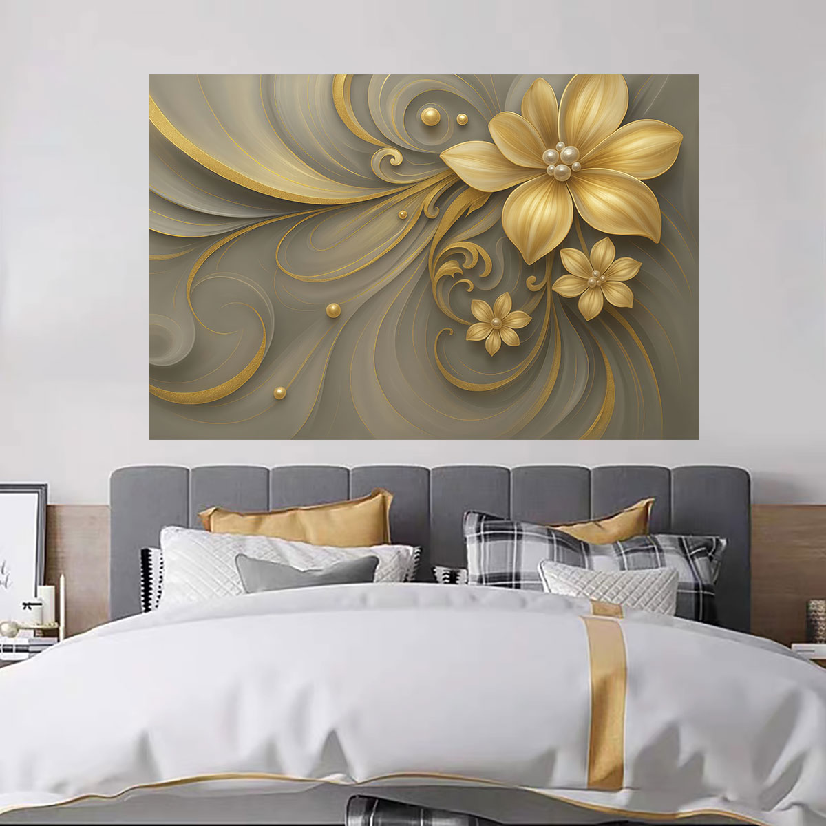 1 adet hafif lüks altın çiçek  - Luxury Lifestyle Furniture incelemesi ve fiyatı