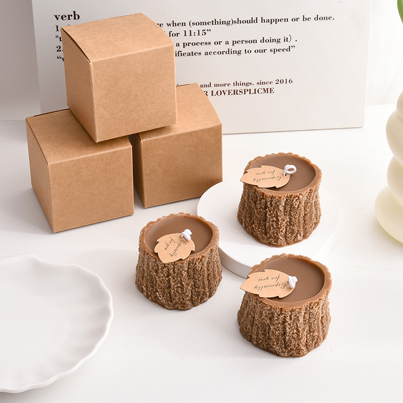 Ağaç Kütüğü Mum Seti Hediyesi  - Scented Candle Luxury incelemesi ve fiyatı